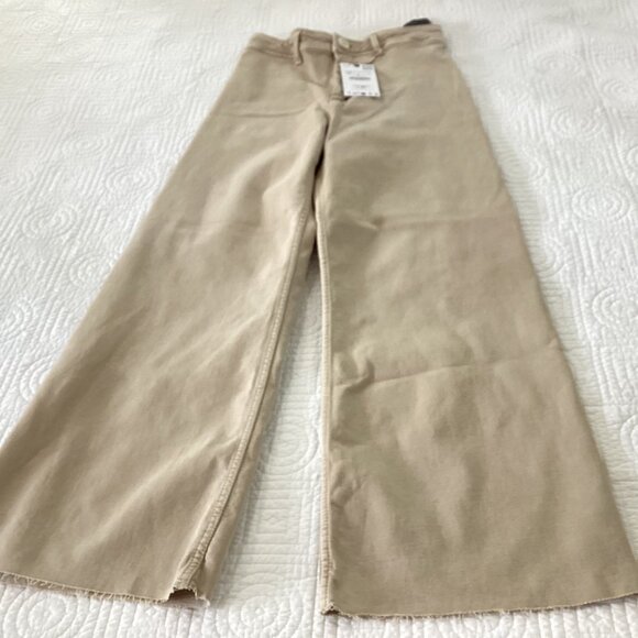 NWT Zara The Marine Straight Womens Stone Grey Pants Size 6 - Picture 12 of 14